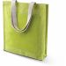 Sac shopping en toile de jute KI0221 - Lime Green - 38 x 42 x 10 cm