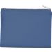 Pochette en coton canvas personnalisable KI0721 - Dusty Blue / Silver