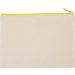 Pochette en coton canvas personnalisable KI0722 - Natural / Fluorescent Yellow
