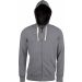 Sweat-shirt homme à capuche zippé Vintage KV2300 - Vintage Grey