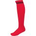 Chaussettes de sport rayées PA015 - Sporty Red / Black
