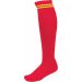 Chaussettes de sport rayées PA015 - Sporty Red / Sporty Yellow