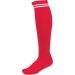 Chaussettes de sport rayées PA015 - Sporty Red / White