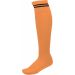 Chaussettes de sport rayées PA015 - Sun Orange / Black
