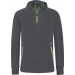 Sweat-shirt capuche 1/4 zip sport PA360 - Dark Grey