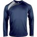 T-shirt unisexe manches longues sport PA408 - Sporty Navy / White / Storm Grey