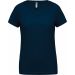 T-shirt femme polyester col V manches courtes PA477 - Sporty Navy