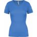 T-shirt femme polyester col V manches courtes PA477 - Sporty Royal Blue