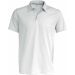 Polo maille piquée sport manches courtes PA485 - White / Silver