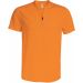 T-shirt 1/4 zip manches courtes unisexe PA486 - Orange