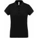 Polo femme piqué performance PA490 - Black / Black