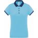 Polo femme piqué performance PA490 - Sky Blue / Sporty Navy