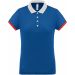 Polo femme piqué performance PA490 - Sporty Royal Blue / White / Red