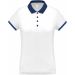 Polo femme piqué performance PA490 - White / Sporty Navy