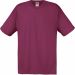 T-shirt homme manches courtes Original-T SC6 - Burgundy, 100% coton 145 g/m² col rond avec bande de propreté.