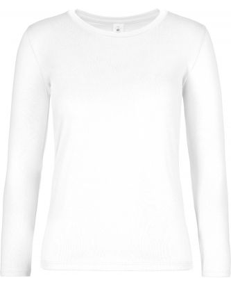 T-shirt manches longues femme #E190 White