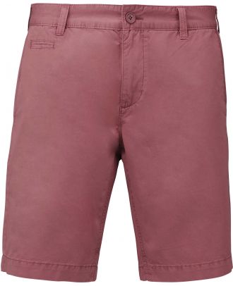 Bermuda aspect délavé homme Washed Marsala