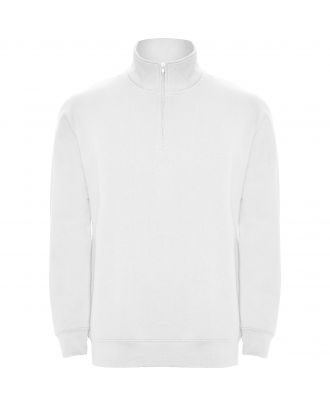 Sweat-shirt homme demi zip ANETO blanc