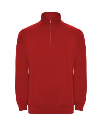 Sweat-shirt homme demi zip ANETO rouge