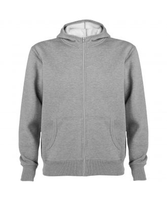 Sweat-shirt capuche avec fermeture éclair MONTBLANC gris chiné