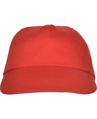 Casquette 5 panneaux BASICA rouge