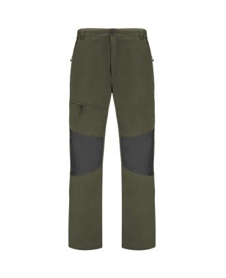 Pantalon coupe vent slim ELIDE vert militaire / plomb foncé