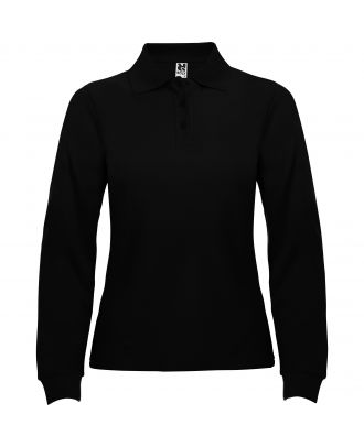 Polo femme manches longues ESTRELLA WOMAN L/S noir