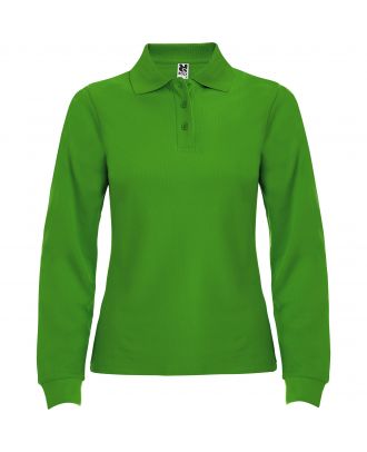 Polo femme manches longues ESTRELLA WOMAN L/S vert prairie