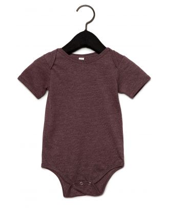 Body manches courtes bébé - Heather Maroon