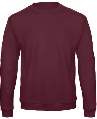 Sweatshirt col rond ID.202 WUI23 - Burgundy de face