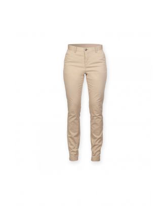 Pantalon femme Chino Stretch FR622 - Stone