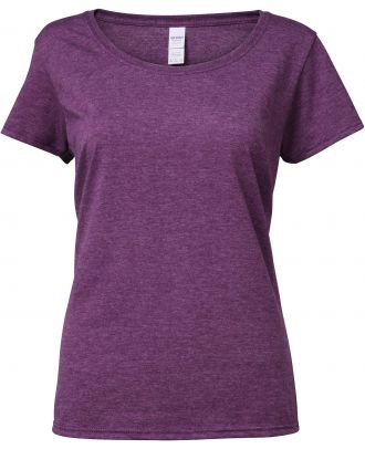 T-shirt femme Softstyle® Deep Scoop 64550L - Heather Aubergine