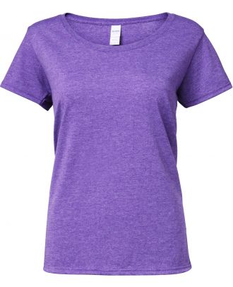 T-shirt femme Softstyle® Deep Scoop 64550L - Heather Purple