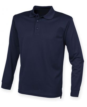 Polo Cool Plus manches longues H478 - Navy