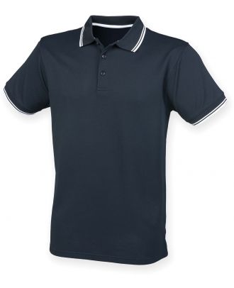 Polo Cool Plus avec liseré H482 - Navy / White