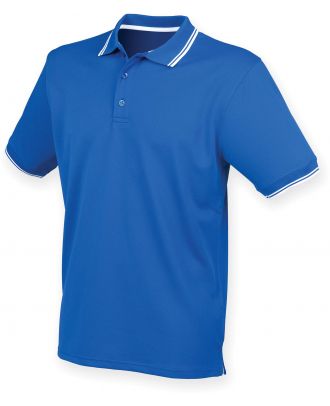 Polo Cool Plus avec liseré H482 - Royal Blue / White