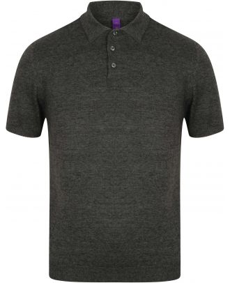 Polo tricot manches courtes H716 - Grey Marl