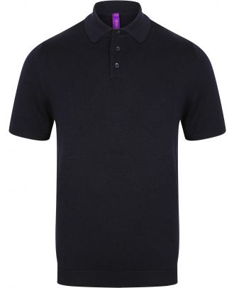 Polo tricot manches courtes H716 - Navy