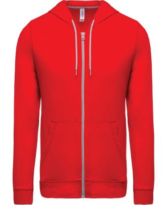 Veste coton légère à capuche K438 - Red