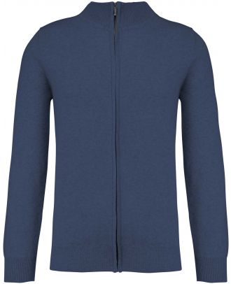 Cardigan premium zippé K984 - Navy Heather