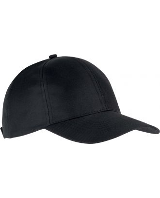 Casquette 6 panneaux polyester KP156 - Black