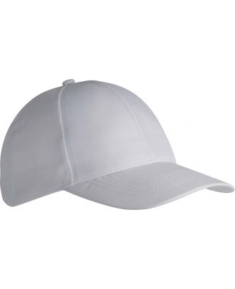 Casquette 6 panneaux polyester KP156 - White