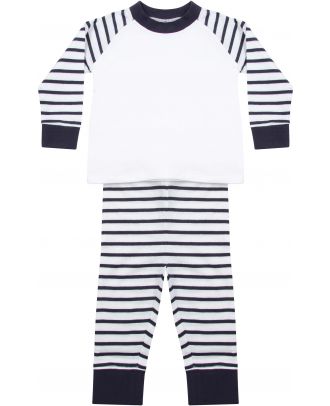 Pyjama à rayures LW072 - Navy / White