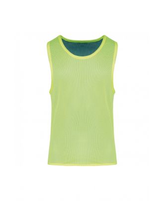 Chasuble réversible multisports enfant PA048 - Fluorescent Yellow / Sporty Royal Blue