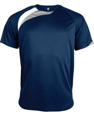 T-shirt unisexe manches courtes sport PA436 - Sporty Navy / White / Storm Grey