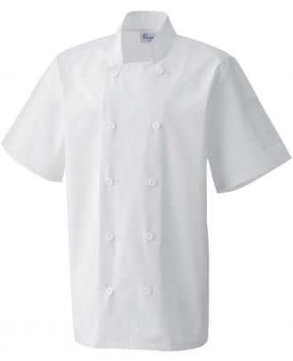 Veste de cuisine manches courtes PR656 - White