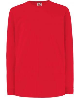 T-shirt enfant manches longues valueweight SC61007 - Red