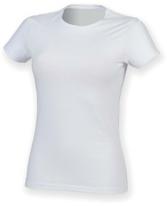 T-shirt femme col rond Feel Good SK121 - White