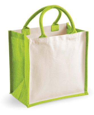 Sac cabas en jute W421 - Apple Green