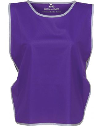 Chasuble à bordure réfléchissante HVJ259 - Purple